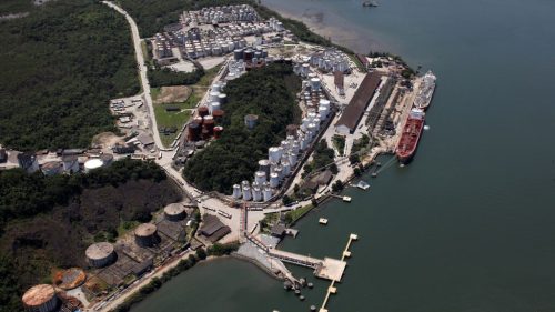 Vista aérea do Porto de Santos, no litoral de São Paulo. Foto: Agência CNT de Notícias