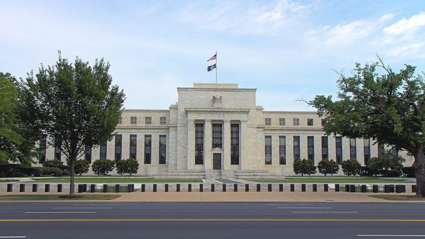 Prédio do Fed ou Federal Reserve, o Banco Central estadunidense, em Washington D.C.