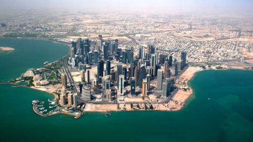 Vista aérea de Doha, capital do Catar (Foto: Kazuo Ota/Unsplash)