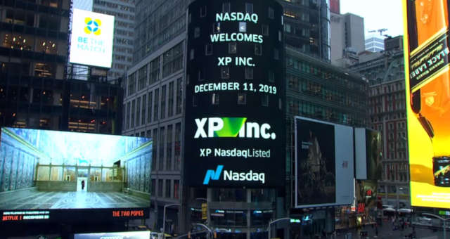 Em 11 de dezembro de 2019, ocorria o IPO (oferta inicial de ações) da XP Inc. na bolsa americana Nasdaq