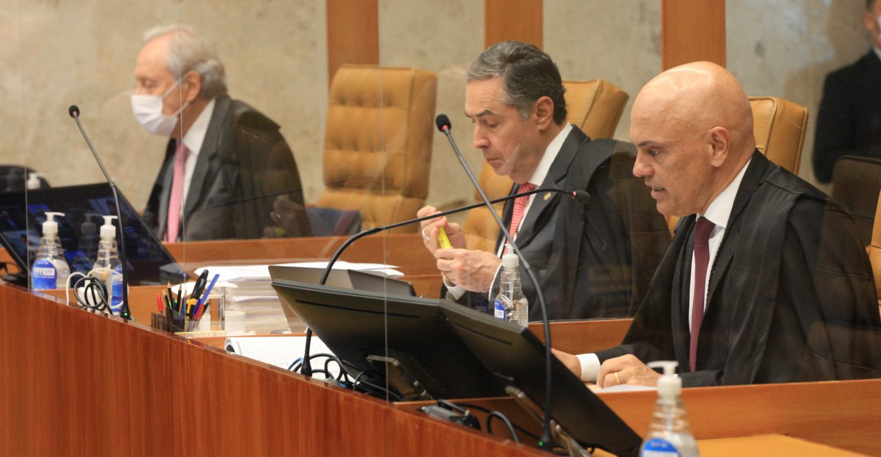 Ministro Alexandre de Moraes em Sessão plenária do STF.