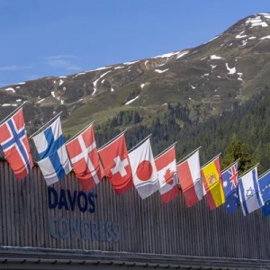 Fórum Econômico Mundial, em Davos, Suíça: mais de 50 chefes de Estado estarão entre os 300 representantes governamentais — Foto: Pascal Bitz/World Economic Forum/Divulgação