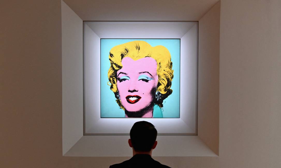 Retrato de Marylin Monroe, pintada por Andy Warhol, vai a leilão na Christie's na próxima semana por cerca de US$ 200 milhões