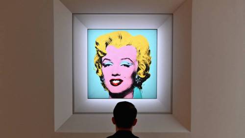 Retrato de Marylin Monroe, pintada por Andy Warhol. Foto: ANGELA WEISS / AFP
