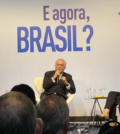 Temer diz que próximo governo do Brasil deve seguir política externa de “multilateralismo”