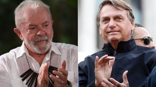 Os candidatos à presidência Luiz Inácio Lula da Silva (PT) e Jair Bolsonaro (PL)(Imagem: Arte)

