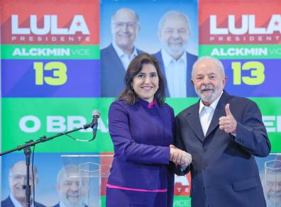 Simone Tebet anuncia que equipe de Lula incorporou propostas de seu plano de governo