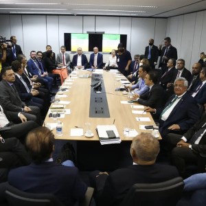 Reunião do Conselho Político da Transição — Foto: Antonio Cruz/Agência Brasil