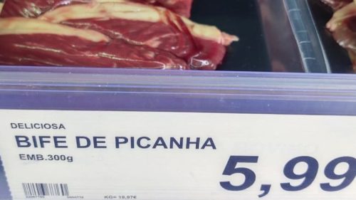 Picanha é uma das carnes mais apreciadas pelos brasileiros; mas será que compensa comprá-la lá em Portugal? - Foto: Fernanda Bottoni/IF