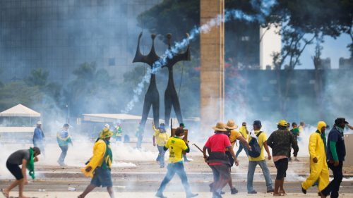 Terroristas bolsonaristas em Brasília. Foto: Adriano Machado/Reuters