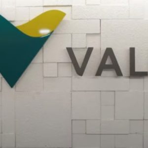 Foto de logo da mineradora Vale (VALE3).