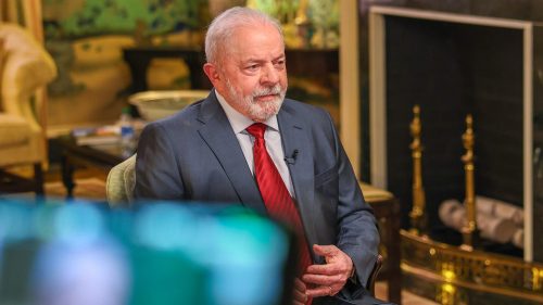 O presidente Lula em entrevista. Foto: Ricardo Stuckert/PR