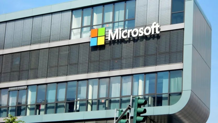 Na foto, fachada da Microsoft
