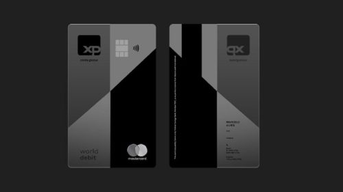 Cartão de débito global da XP. Foto: Divulgação