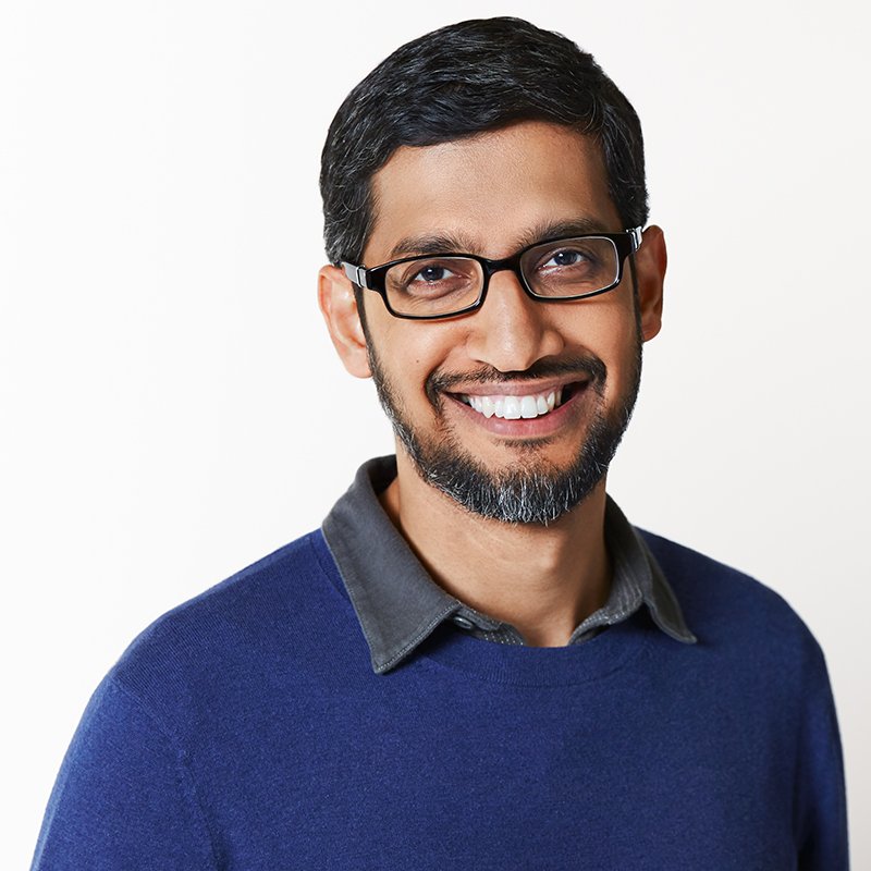 Sundar Pichai, CEO da Alphabet, controladora do Google