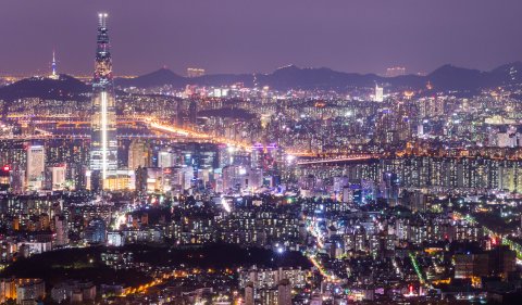 Foto panorâmica de região de Seul, capital da Coreia do Sul
Foto: Joon Kyu Park/Wikimedia Commons