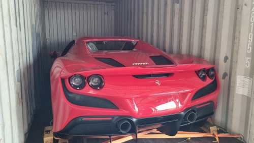Ferrari Spider F8 é avaliada em R$ 5 milhões. Foto: Receita Federal