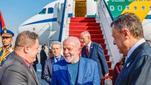 Lula chegou ao Cairo pouco antes das 4h desta quarta-feira (horário de Brasília).
Ricardo Stuckert / Presidência da República