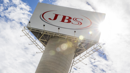 Fachada de unidade da JBS (JBSS3). Foto: Divulgação/JBS