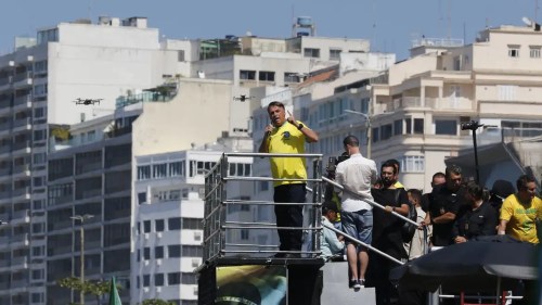 Aliados de Bolsonaro fazem ato político no Rio de Janeiro. Foto: Agência Brasil