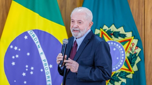 Lula falou de pauta-bomba, isenção do Importo de Renda e preço da carne em agenda com jornalistas. Foto: Ricardo Stuckert/PR