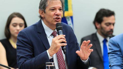 Ministro da Fazenda, Fernando Haddad, durante audiência pública na Comissão de Finanças e Tributação da Câmara dos Deputados Foto: Lula Marques/Agência Brasil