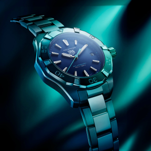 Linha Aquaracer, da Tag Heuer, está entre os relógios de luxo indicados por influenciador especializado. Foto: Tag Heuer / Divulgação
