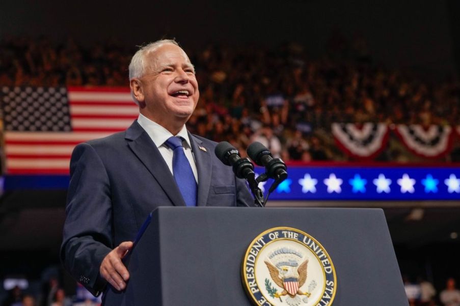 Tim Walz, candidato a vice-presidente dos Estados Unidos. Foto: Reprodução / Instagram @timwalz